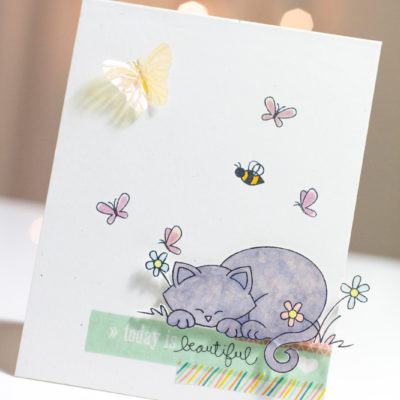 Today is Beautiful Kitty Daydream Card by Taheerah Atchia