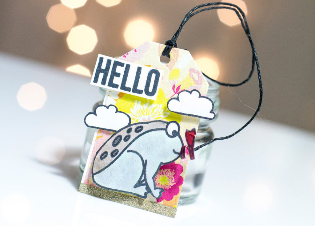 Cute Frog Hello Tag by Taheerah Atchia