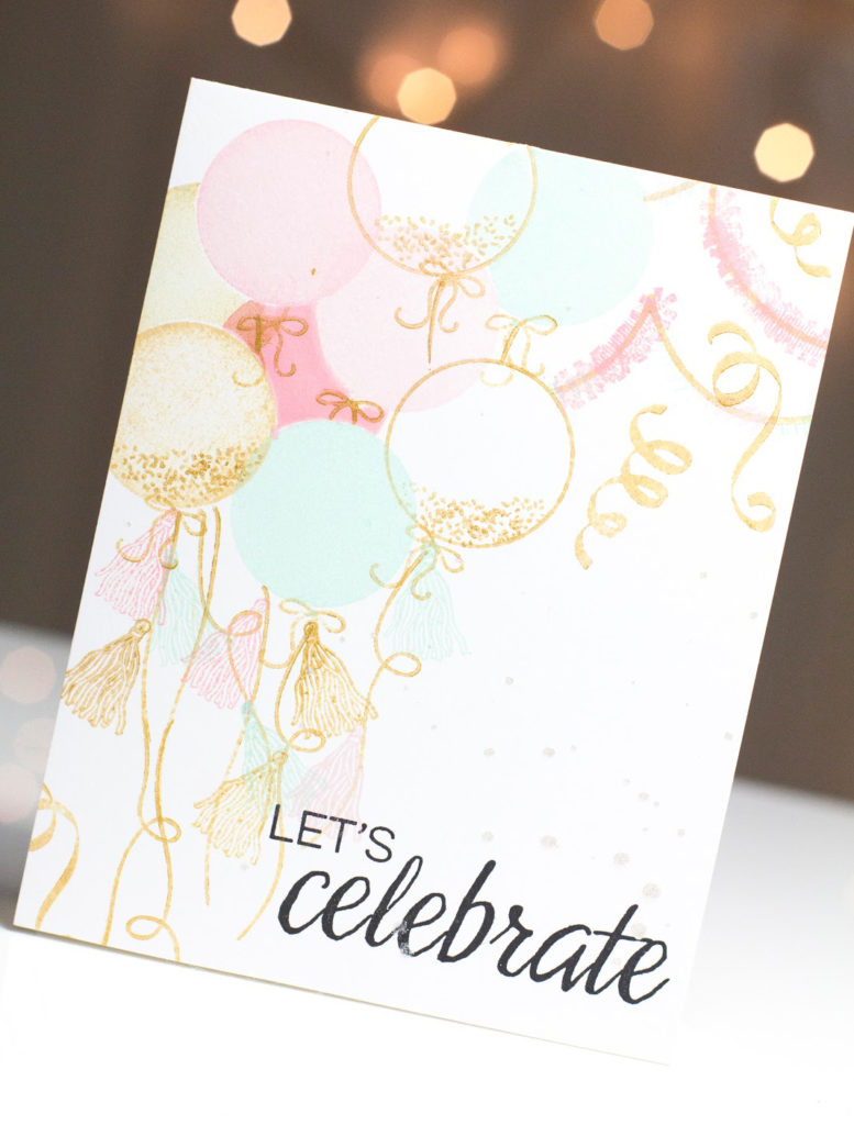 Celebration Balloons card by Taheerah Atchia