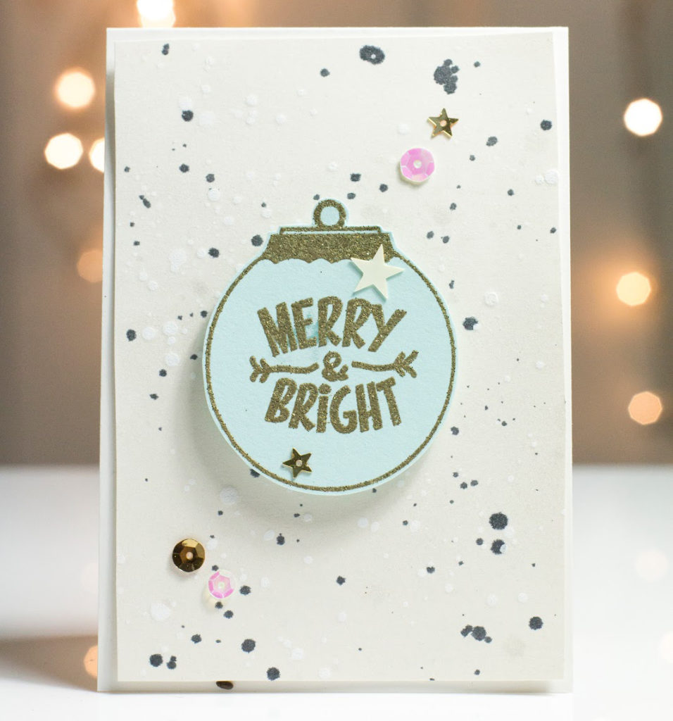 Merry & Bright Ornament card by Taheerah Atchia