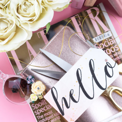 Dip-Dyed Hello Tag by Taheerah Atchia