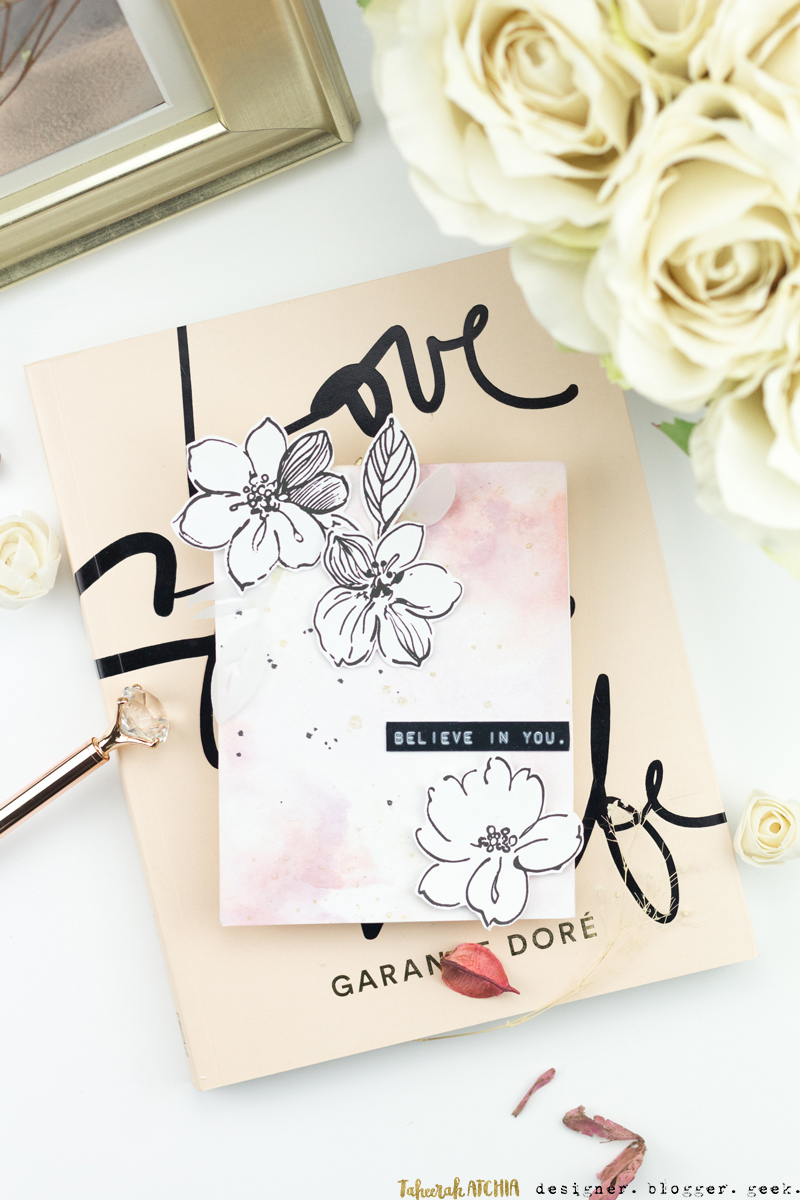 Believe In You (I Do) Hibiscus Card by Taheerah Atchia